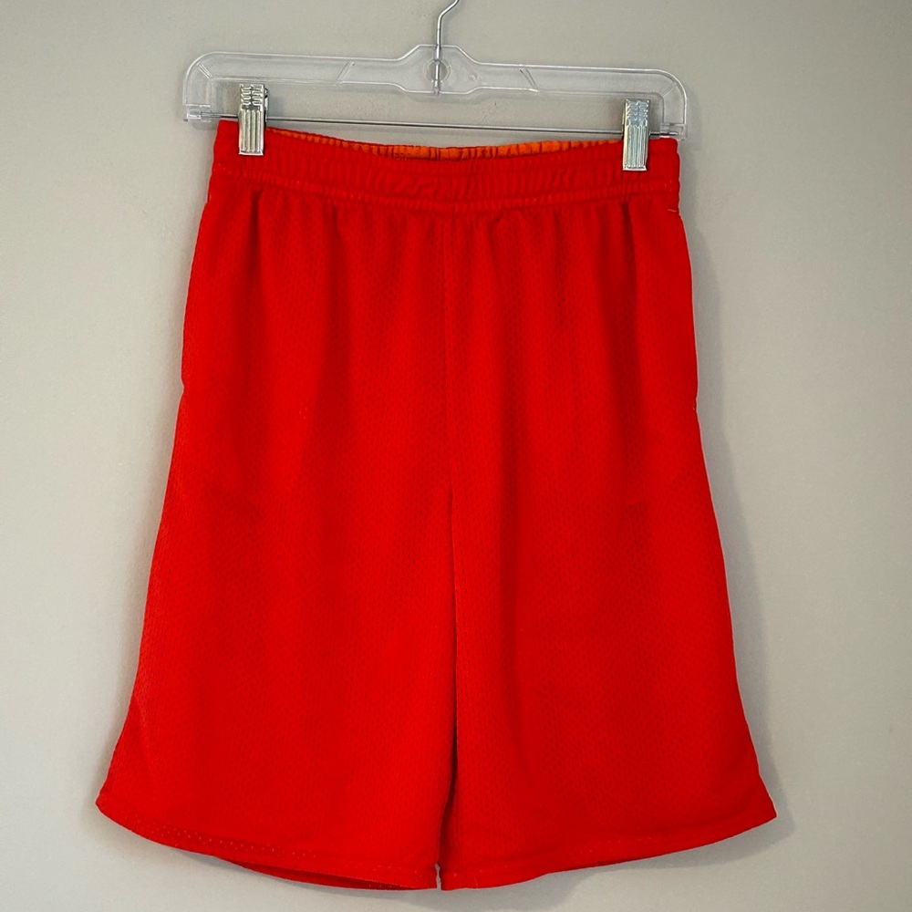 Athletic Works Boys XXL (18) Orange Mesh Basketball Shorts